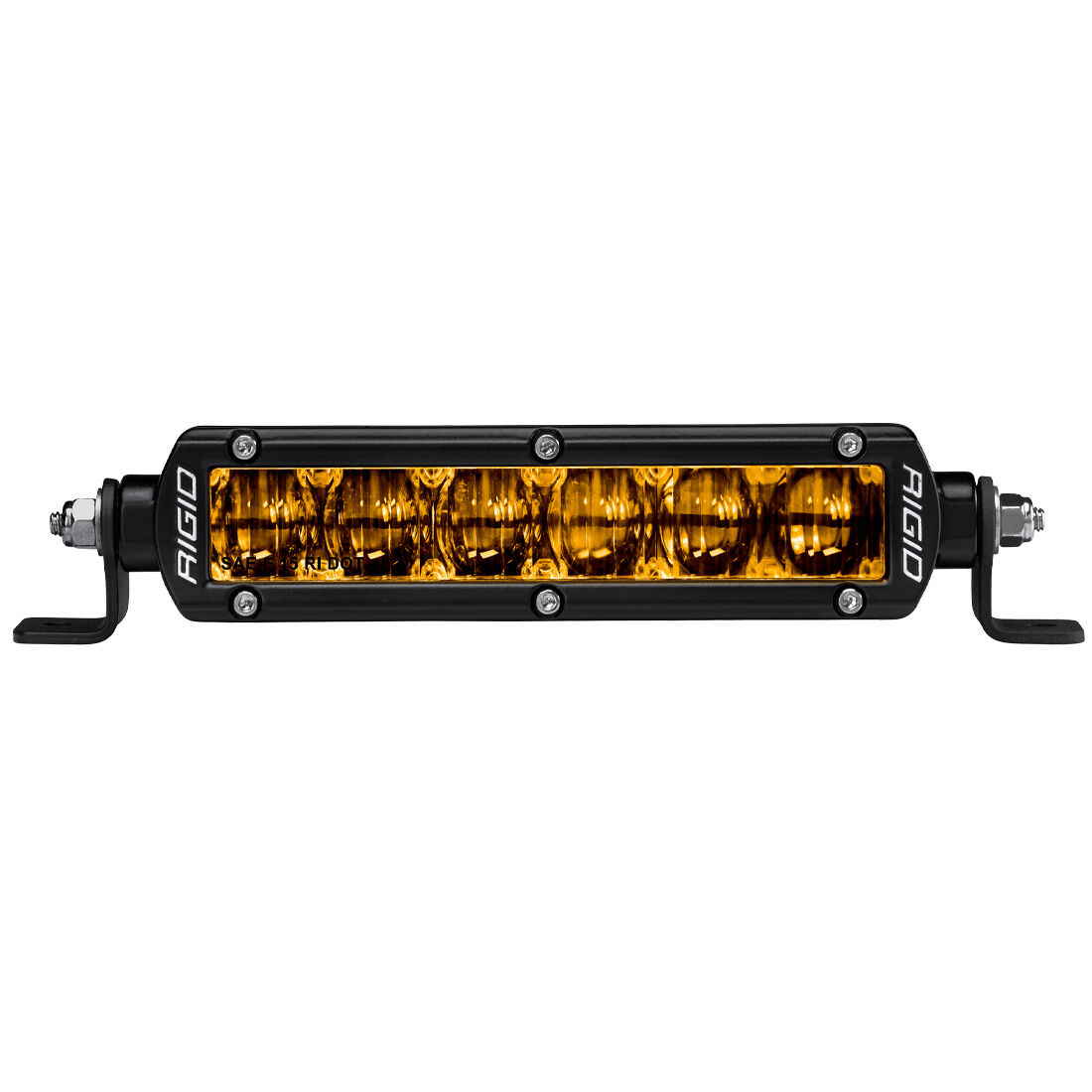 SAE J583 Compliant Selective Yellow Fog Light Pair Sr-Series Pro 6 Inch Street Legal Surface Mount Fog LED Lights by Rigid Industries