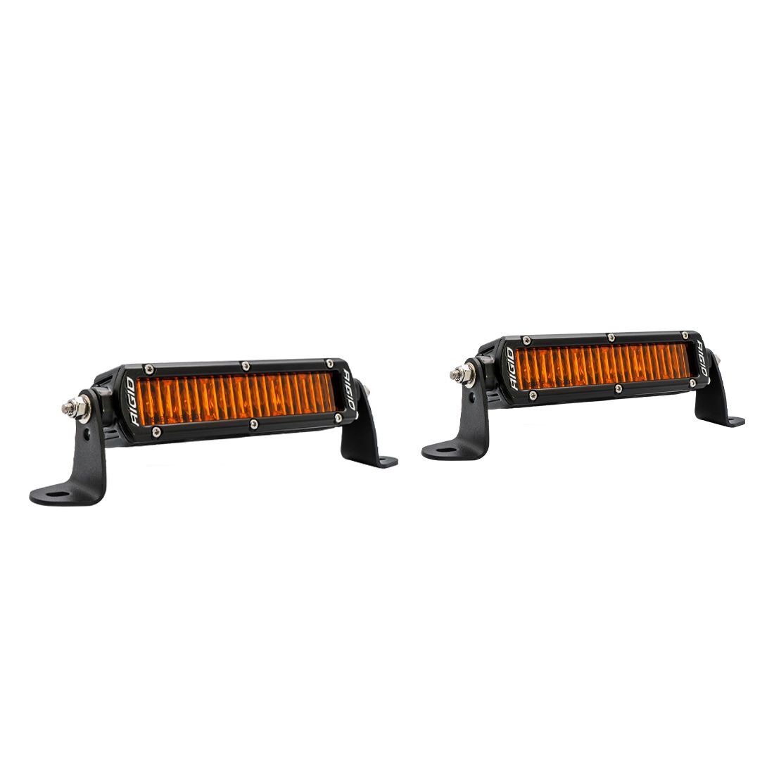 SR-Series SAE 6 Inch with Amber PRO Lens Pair Auxiliary LED Light by Rigid Industries