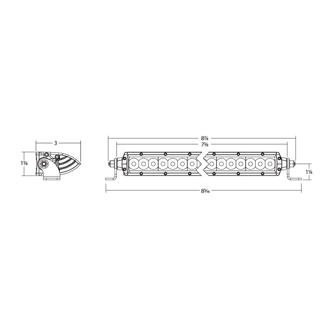 SR-Series SAE 6 Inch with Amber PRO Lens Pair Auxiliary LED Light by Rigid Industries
