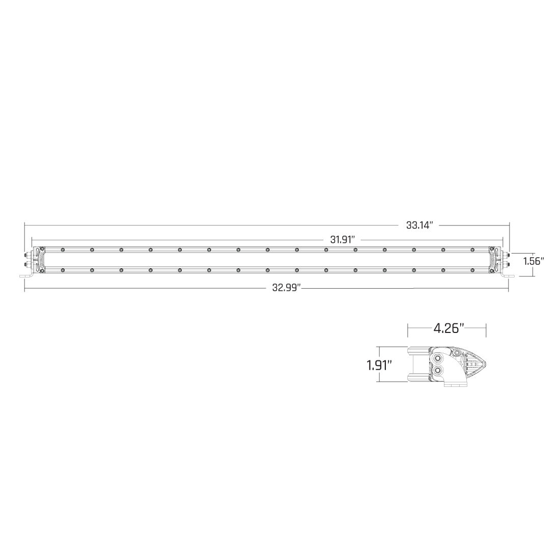 SR-Series 30 Inch Dual Function SAE Auxilary High Beam Driving Lights with Amber Backlight LED Light Bars by Rigid Industries