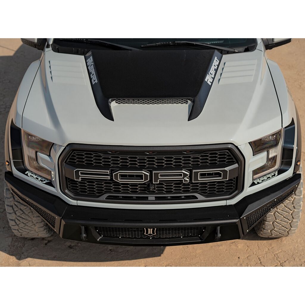 2017-2020 Ford F-150 Raptor Ram Air Hood with Carbon Fiber Scoop