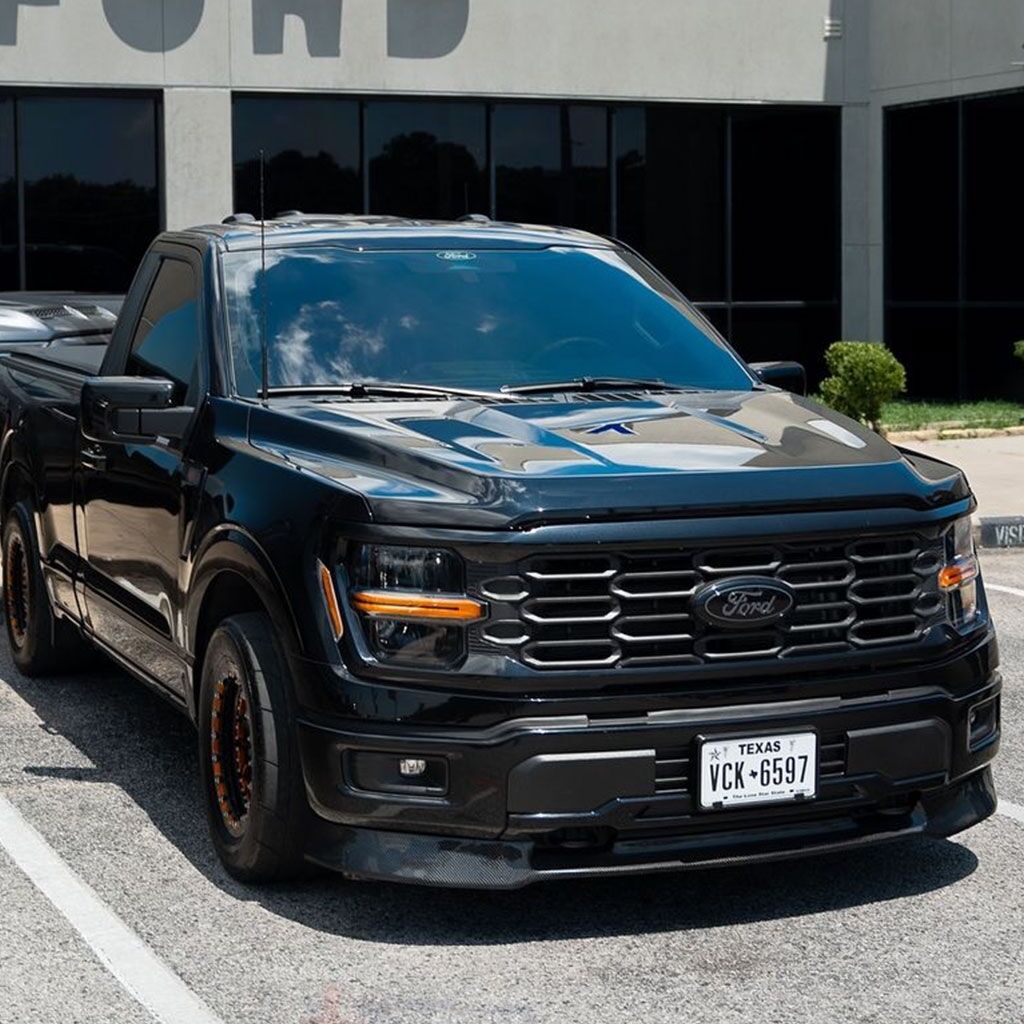2021-2025 Ford F-150 Carbon Fiber Front Bumper Splitter Lip Spoiler
