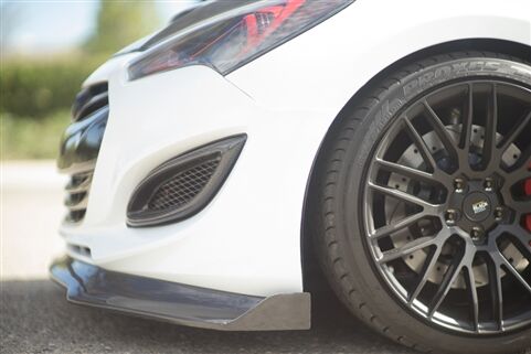 2013-2016 Hyundai Genesis Coupe Carbon Fiber Front Bumper Lip Spoiler