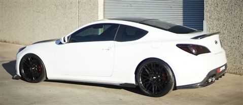 2010-2016 Hyundai Genesis Coupe Carbon Fiber Side Skirt Set 2PC Left + Right Side