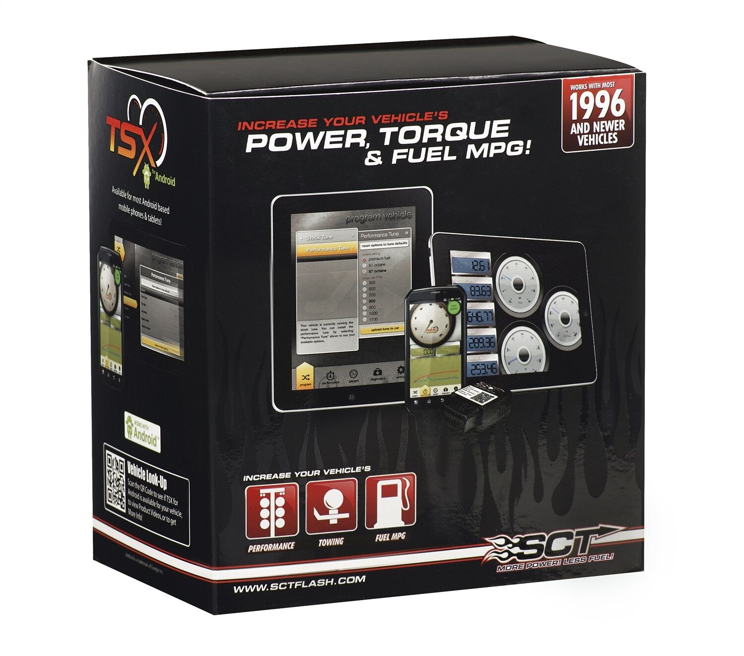 SCT Performance iTSX GM Programmer Pre Loaded 96-13 General Motors Gas or Diesel vehicle