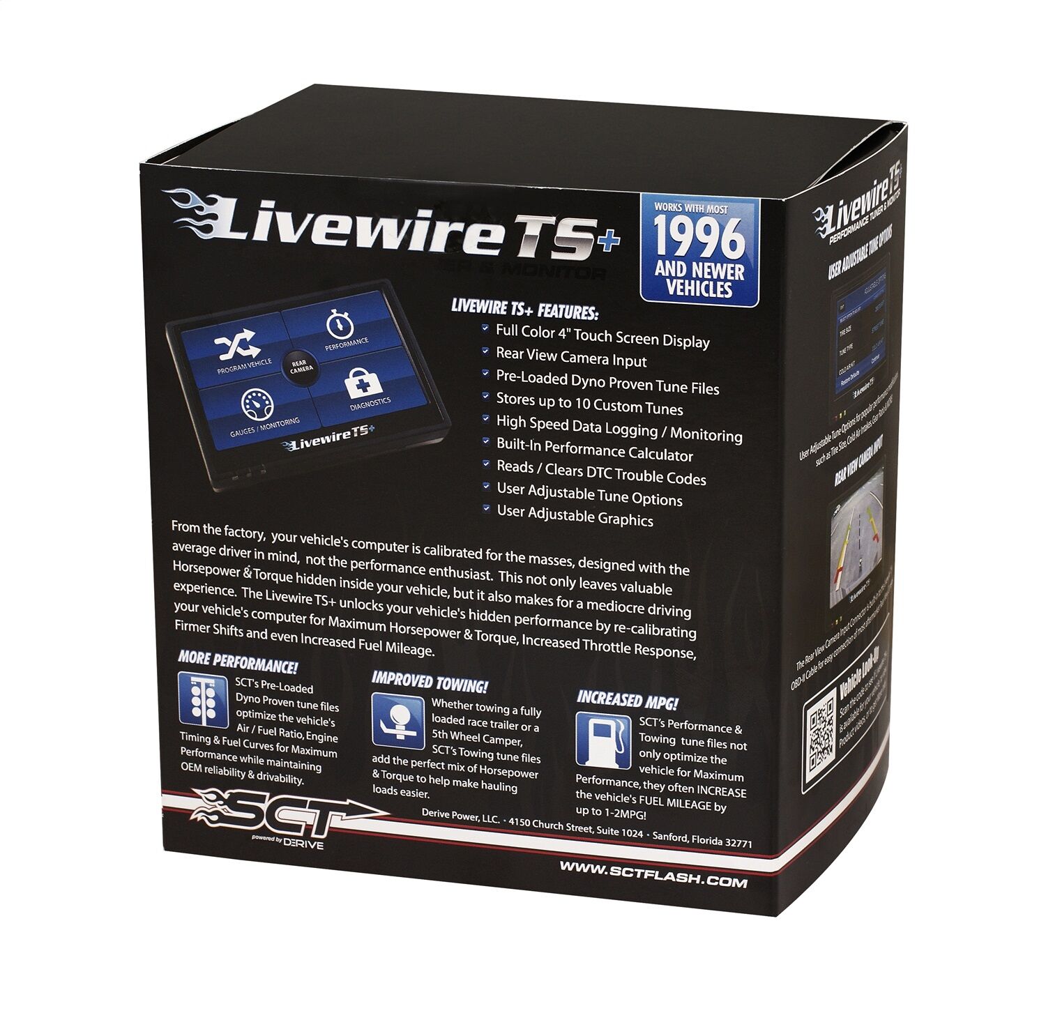 SCT Performance Livewire TS+ Programmer 96-14 Ford Gas or Diesel Vehicle