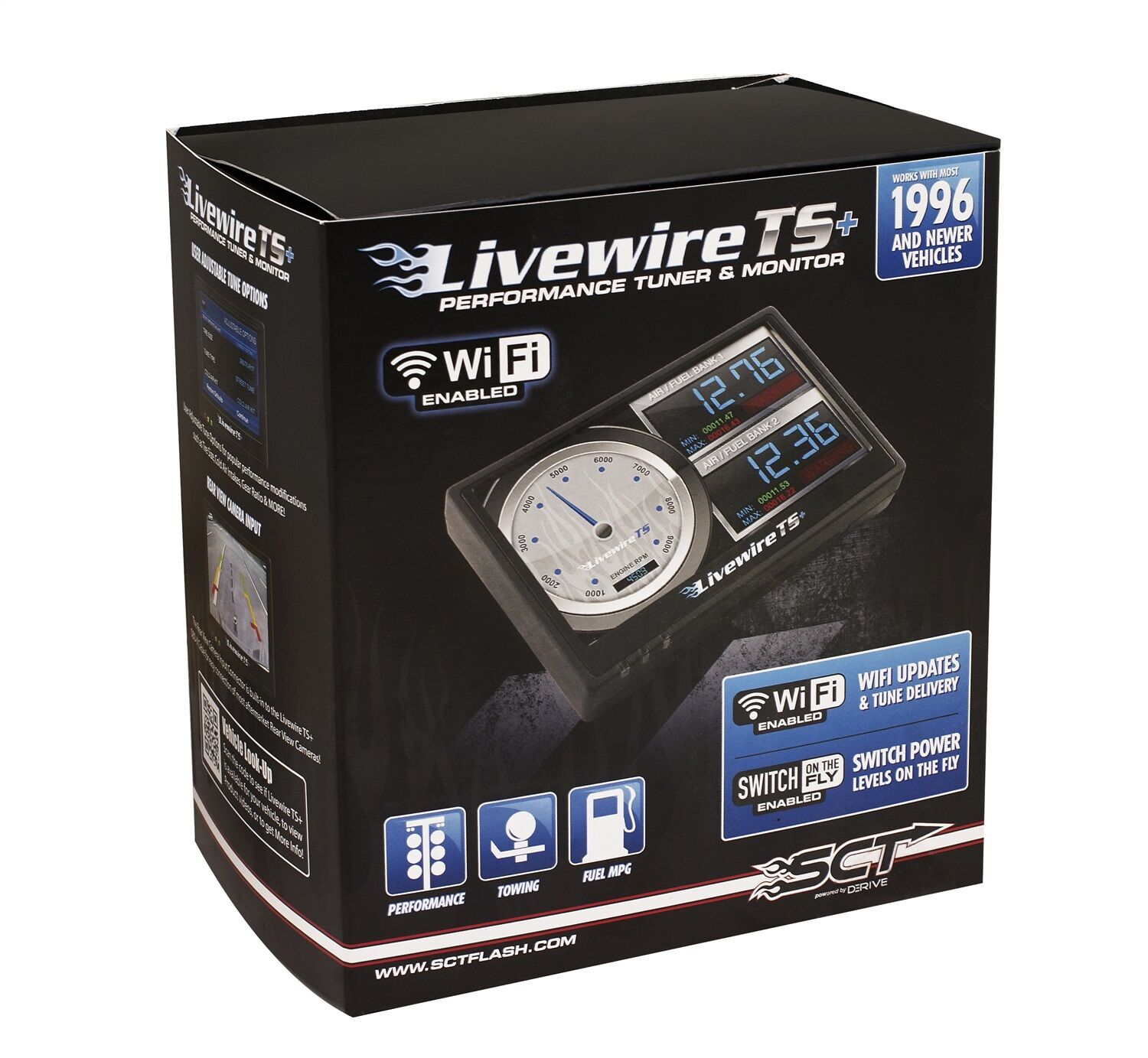 SCT Performance Livewire TS+ Programmer 96-14 Ford Gas or Diesel Vehicle - 5015P