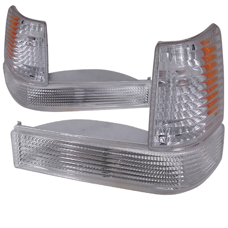1993-1998 Jeep Grand Cherokee Chrome Bumper Lights + Corner Lights-2LBLC-GKEE93-