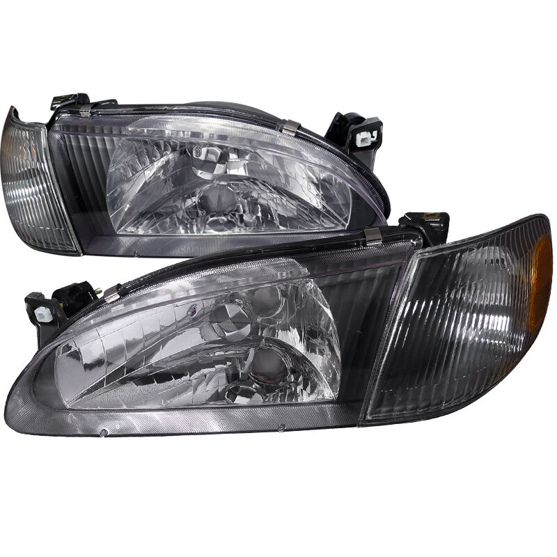 1998-2000 Toyota Corolla Black Euro Headlights-2LCLH-COR98JM-RS