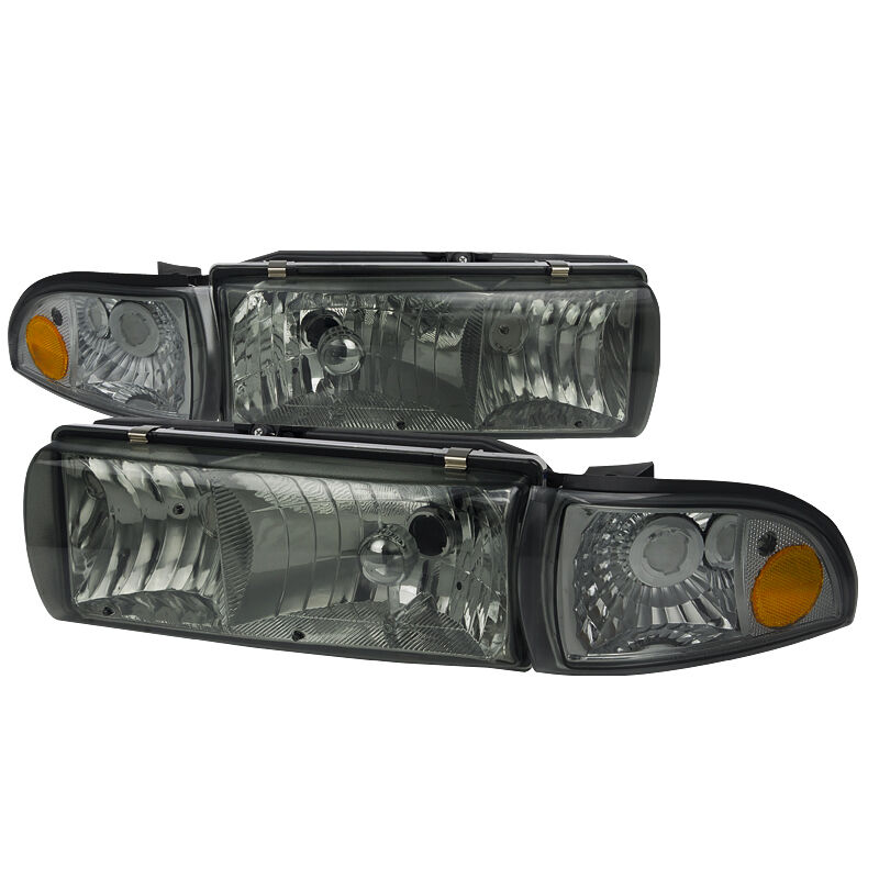 1991-1996 Chevy Impala Smoke Euro Headlights-2LCLH-IPA91G-EU