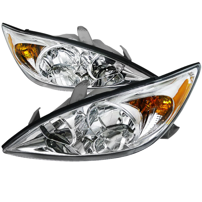 2002-2004 Toyota Camry Chrome Euro Headlights-2LH-CAM02-RS