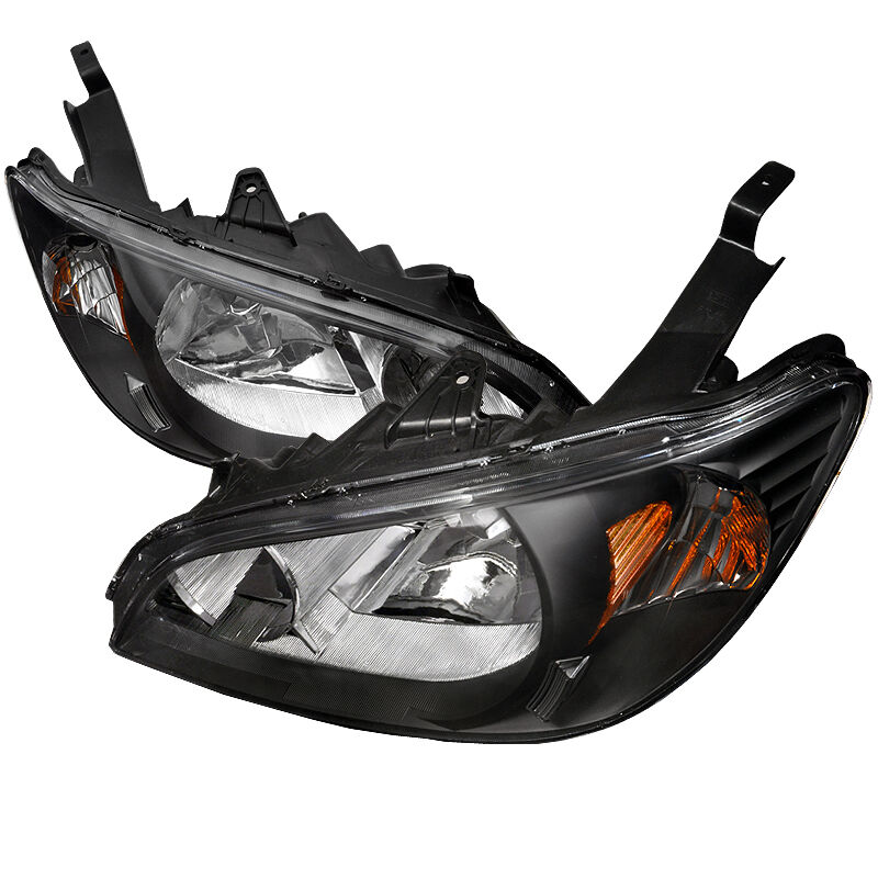 2004-2005 Honda Civic Black Euro Headlights-2LH-CV04JM-RS