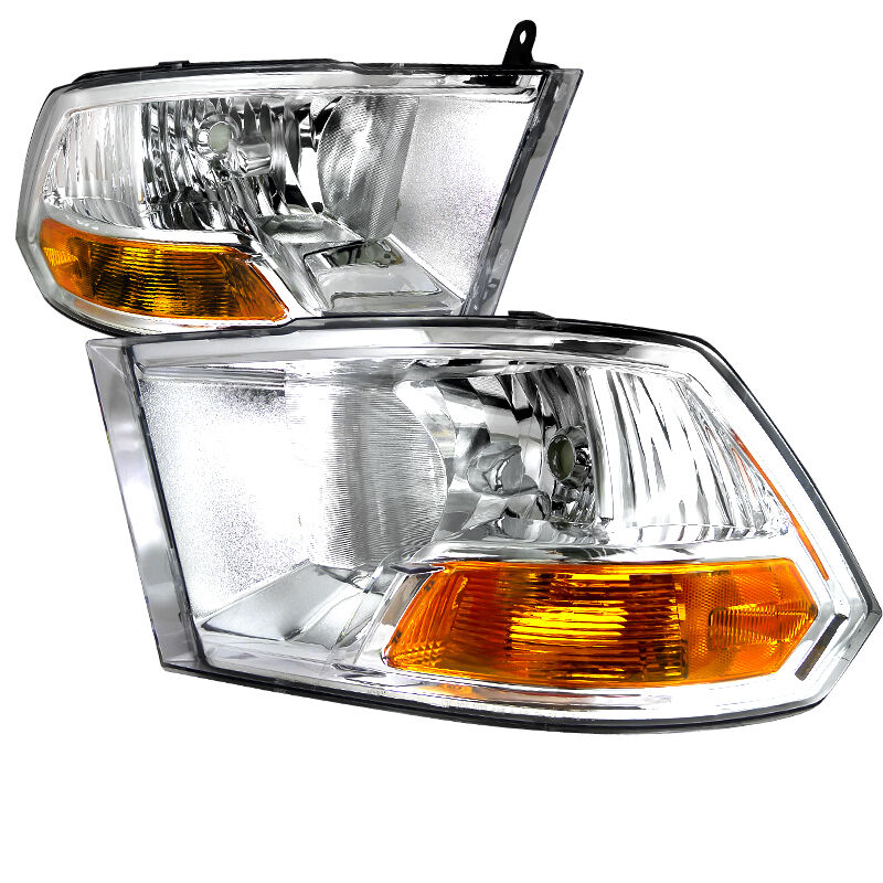 2009-2012 Dodge Ram Chrome Euro Headlights-2LH-DGP09-RS