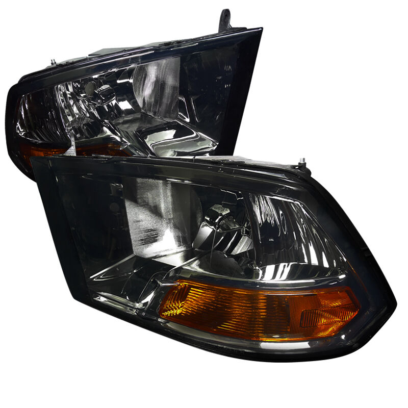 2009-2012 Dodge Ram Smoke Euro Headlights-2LH-DGP09G-RS