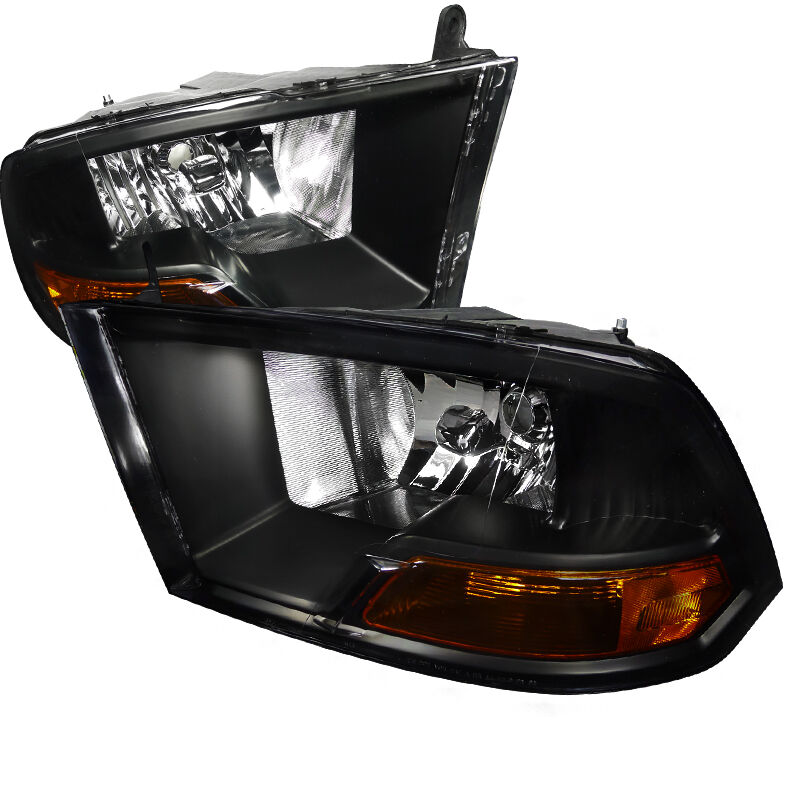 2009-2012 Dodge Ram Black Euro Headlights-2LH-DGP09JM-RS