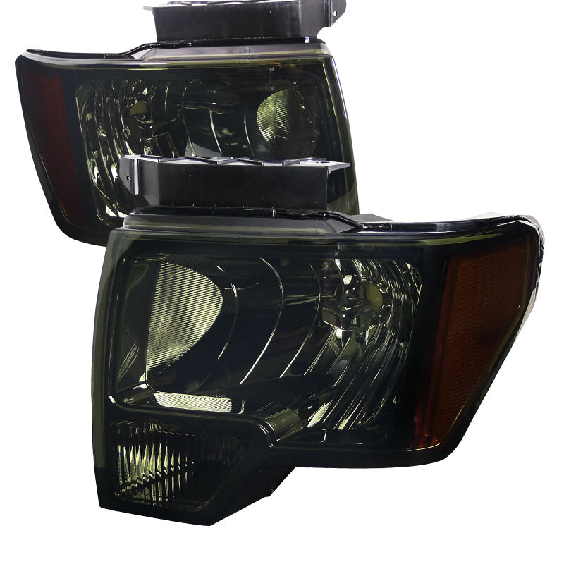 2009-2014 Ford F150 Smoke Euro Headlights-2LH-F15009G-RS