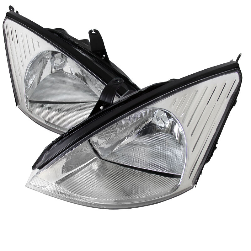 2000-2004 Ford Focus Chrome Euro Headlights-2LH-FOC00-RS