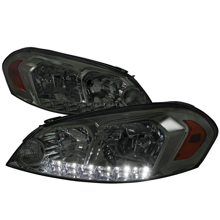 2006-2013 Chevy Impala Smoke Euro Headlights-2LH-IPA06G-V2-RS