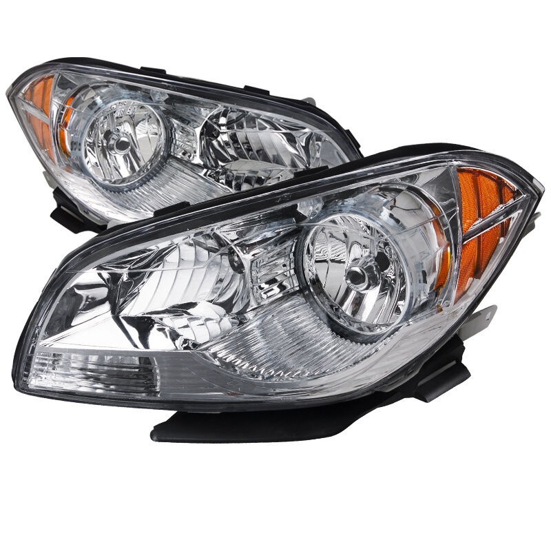 2008-2012 Chevy Malibu Chrome Euro Headlights-2LH-MBU08-EU