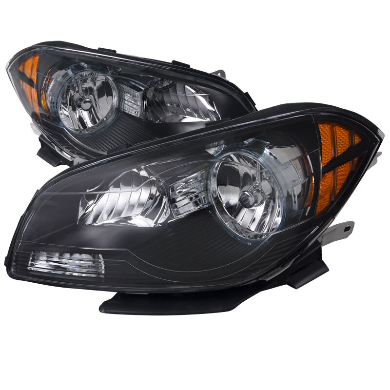 2008-2012 Chevy Malibu Black Euro Headlights-2LH-MBU08JM-EU