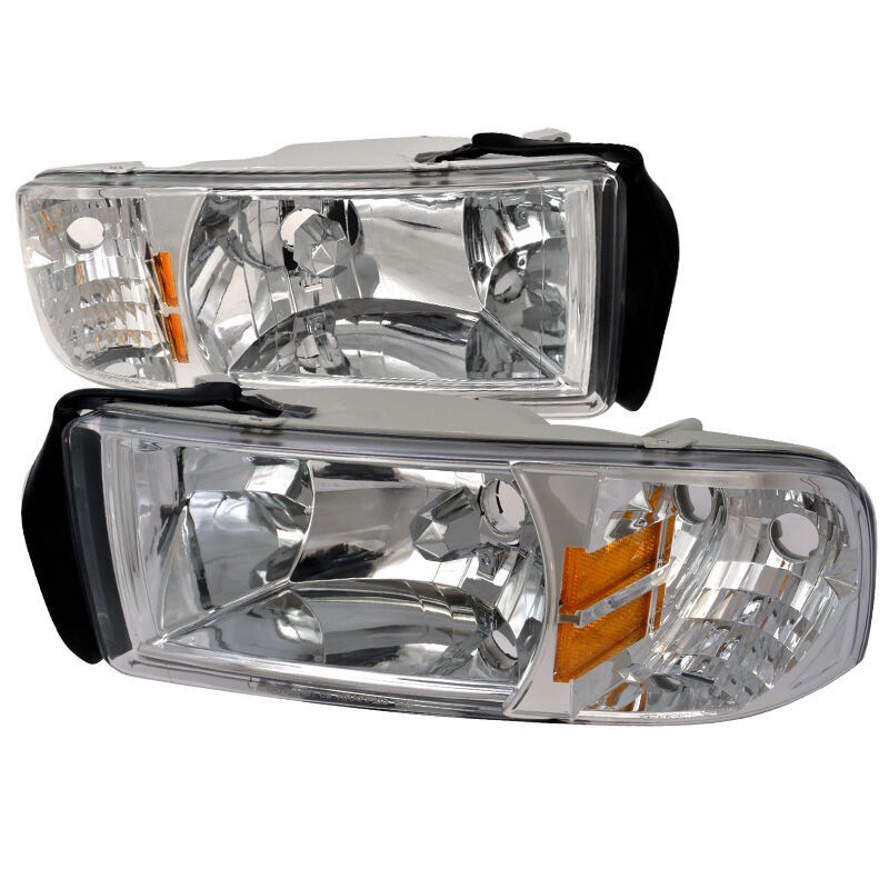 1994-2001 Dodge Ram Chrome Euro Headlights-2LH-RAM94-ABM