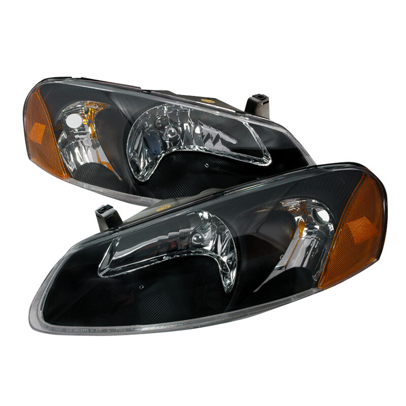 2001-2003 Chrysler Sebring 4DR Sedan Black Euro Headlights-2LH-SEB01JM-KS