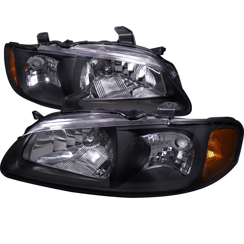 2000-2003 Nissan Sentra Black Euro Headlights-2LH-SEN00JM-RS