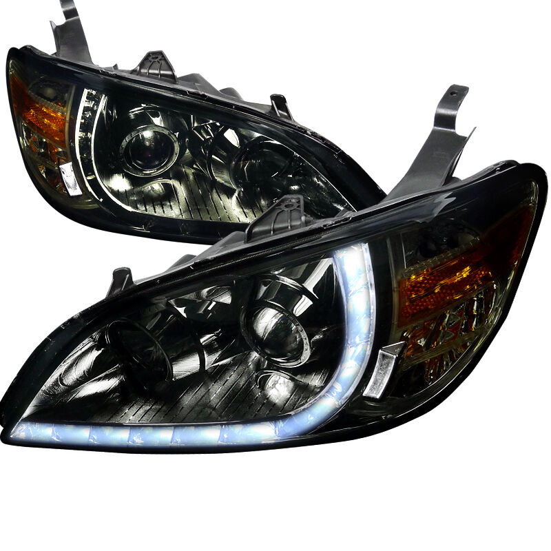 2004-2005 Honda Civic R8 Smoke Projector Headlights - 2LHP-CV04G-8-RS