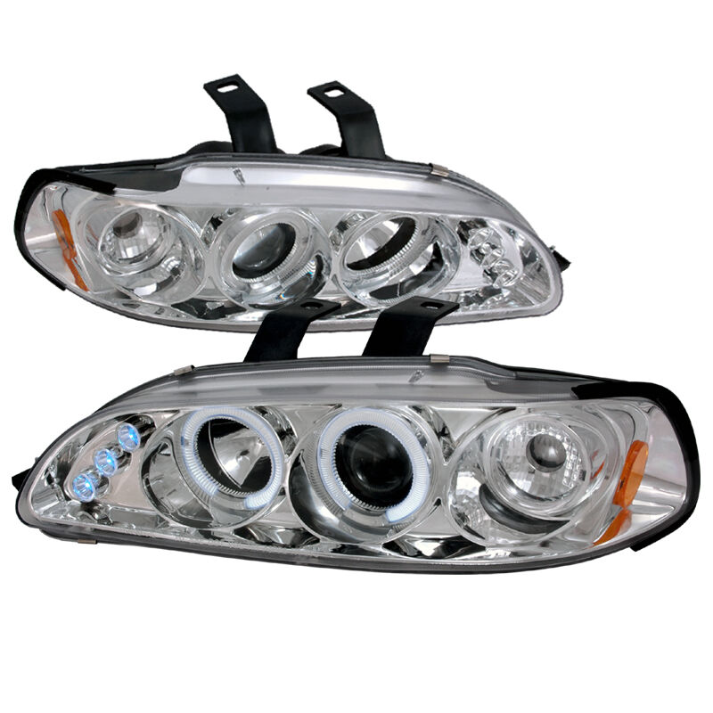 1992-1995 Honda Civic Halo LED Chrome Projector Headlights - 2LHP-CV923-TM