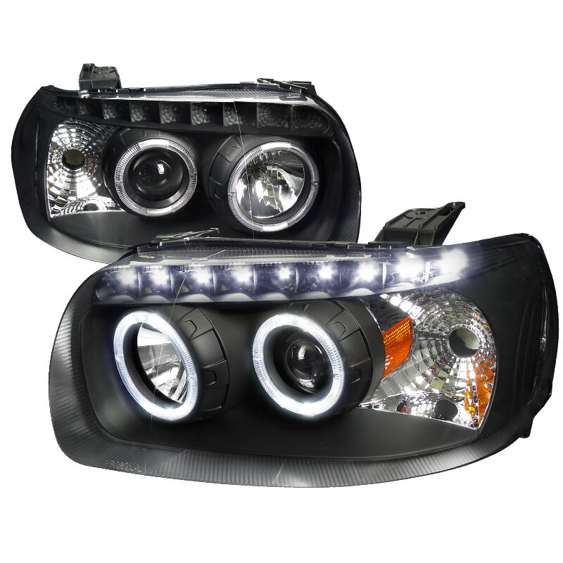 2005-2007 Ford Escape Halo Black Projector Headlights - 2LHP-ECAP05JM-RS