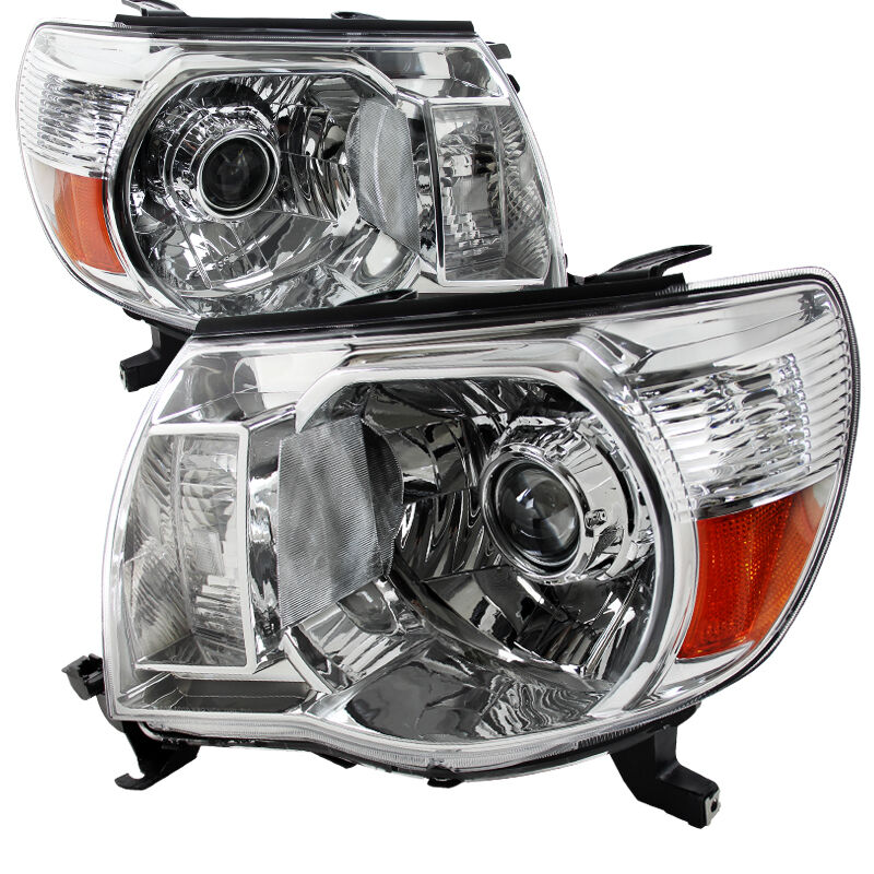 2005-2011 Toyota Tacoma Chrome Projector Headlights - 2LHP-TAC06-RS