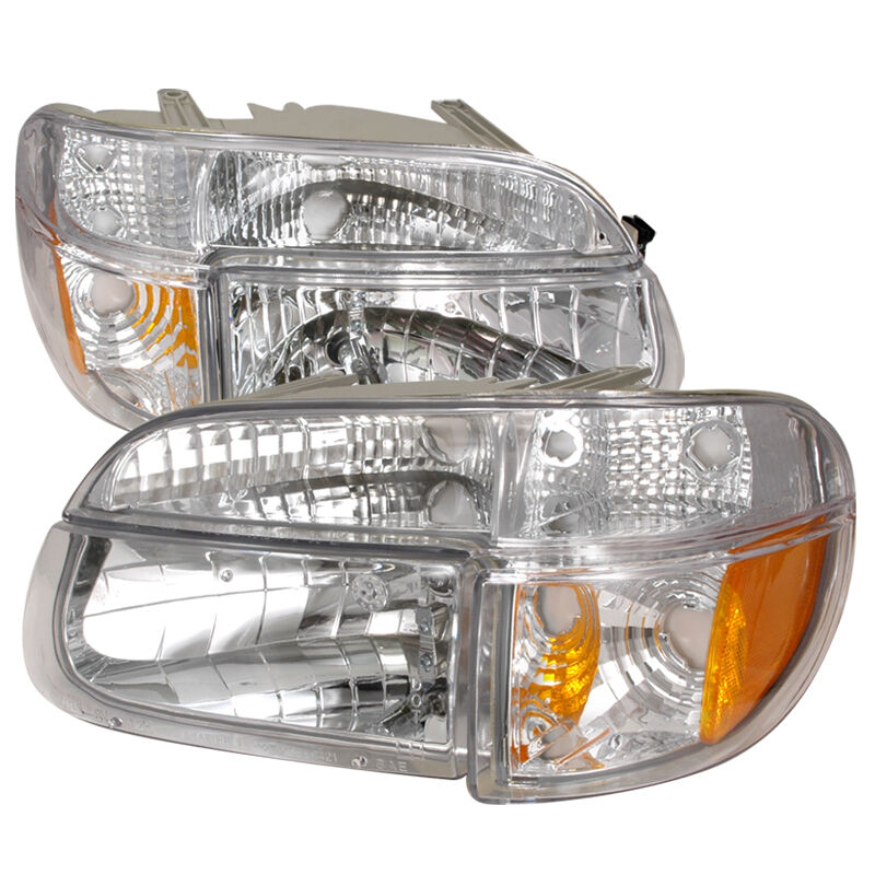 1995-2001 Ford Explorer Chrome Euro Headlights-2LPLH-EPOR95-KS