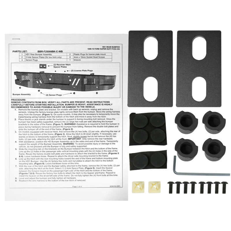 1999-2016 Ford F-250/F-350 SuperDuty Rear Bumper