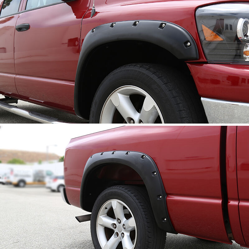 2002-2008 Dodge Ram 1500/2500/3500 Smooth Black Pocket Fender Flares