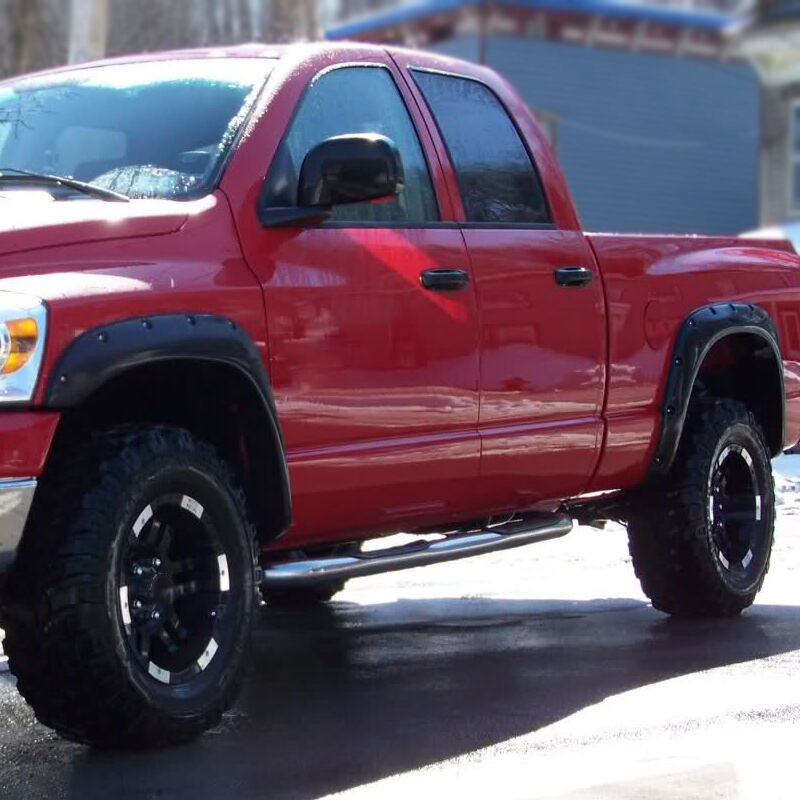 2002-2008 Dodge Ram 1500/2500/3500 Smooth Black Pocket Fender Flares