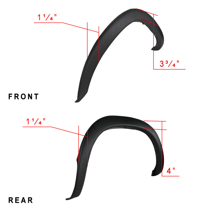 2002-2008 Dodge Ram 1500/2500/3500 OE-Style Fender Flares - FDF-RAM02BK-RS