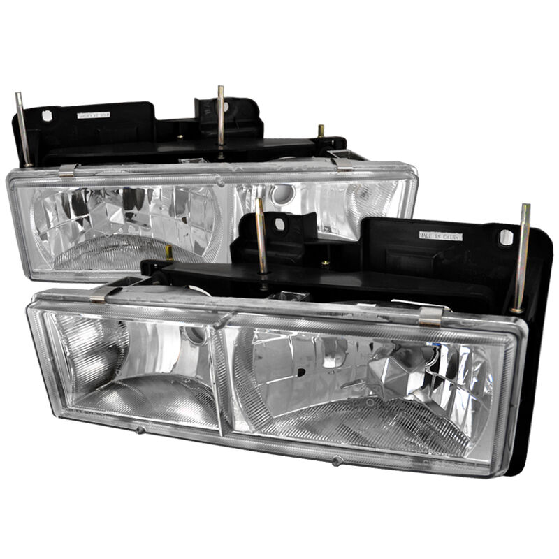 1988-1998 Chevy C10 Chrome Euro Headlights-LH-C1088-RS