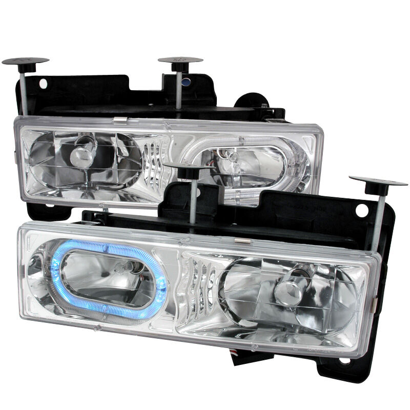 1988-1998 Chevy C10 Chrome Euro Headlights-LH-C1088H-KS
