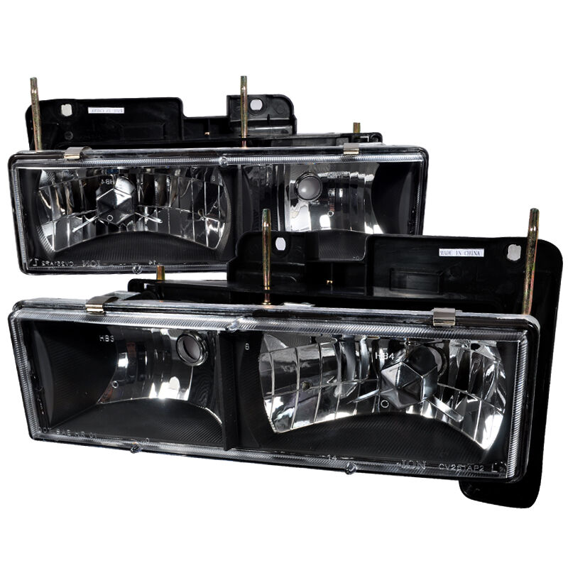 1988-1998 Chevy C10 Black Euro Headlights-LH-C1088JM-RS