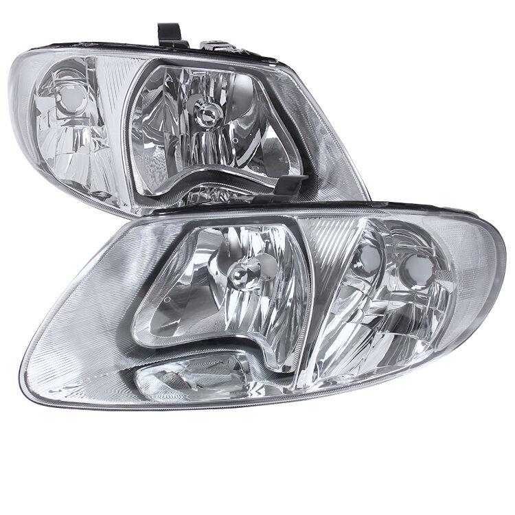 2001-2005 Dodge Caravan Chrome Euro Headlights-LH-CAR01-RS