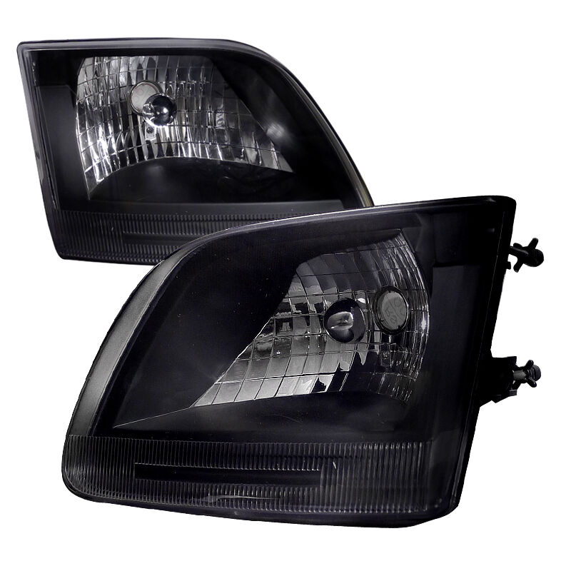 1997-2003 Ford F150 Black Euro Headlights-LH-F15097JM-ABM