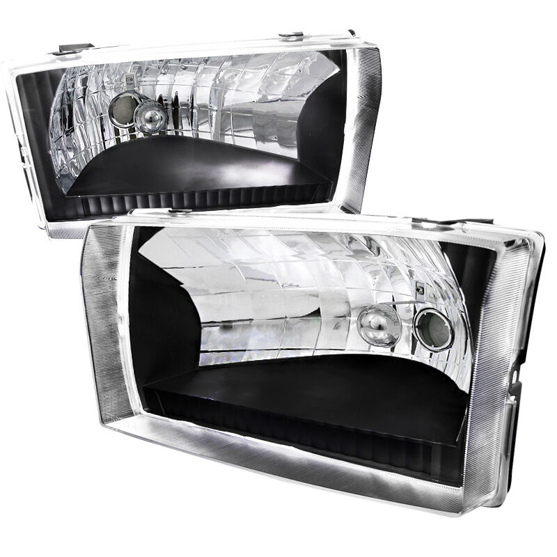 1999-2004 Ford F250/F350 SuperDuty Black Euro Headlights-LH-F25099JM-ABM