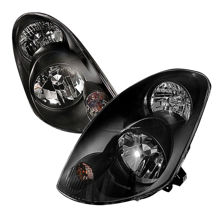 2003-2004 Infiniti G35 4DR Sedan Black Euro Headlights-LH-G3503JM-KS