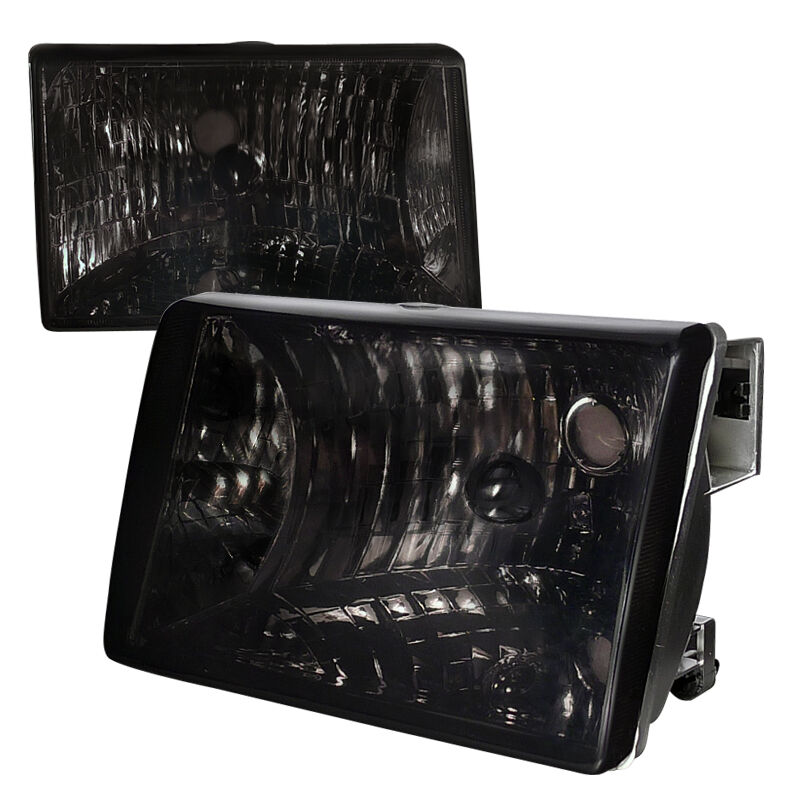 1993-1998 Grand Cherokee Smoke Euro Headlights-LH-GKEE93G-RS