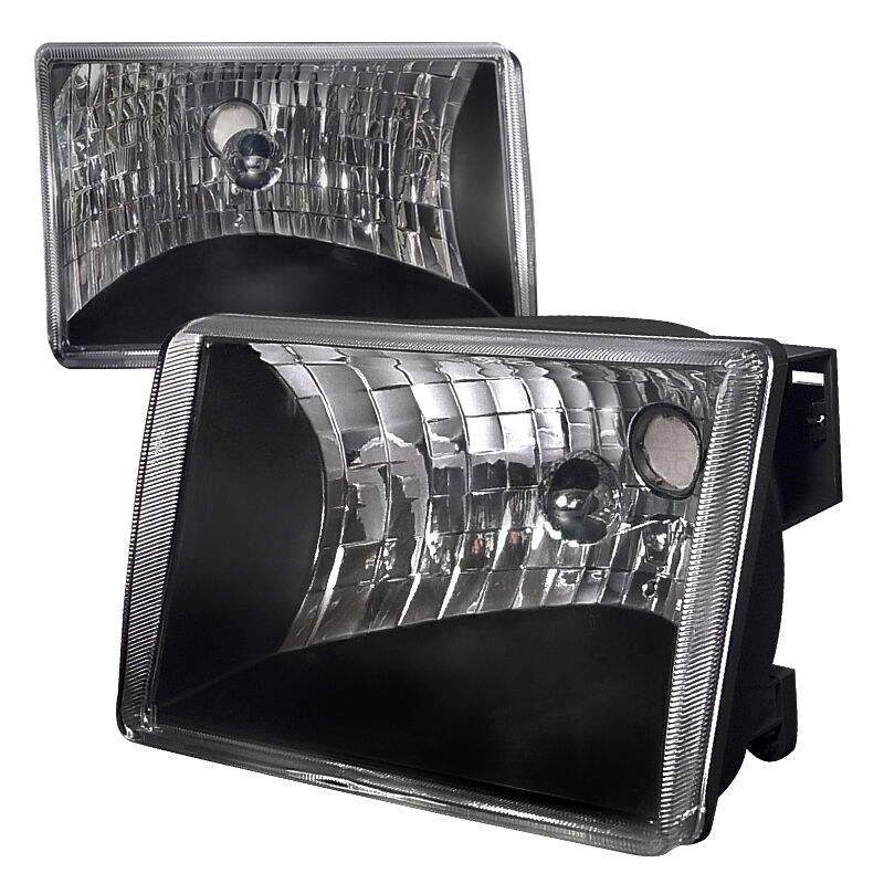 1993-1998 Grand Cherokee Black Euro Headlights-LH-GKEE93JM-RS