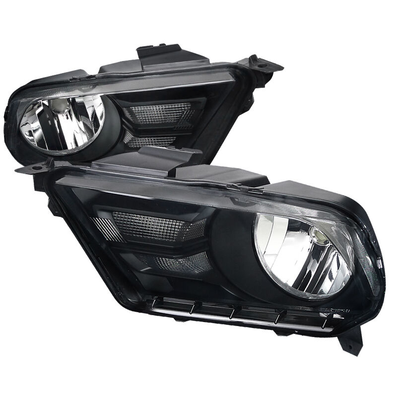 2010-2013 Ford Mustang Smoke Euro Headlights-LH-MST10SM-RS