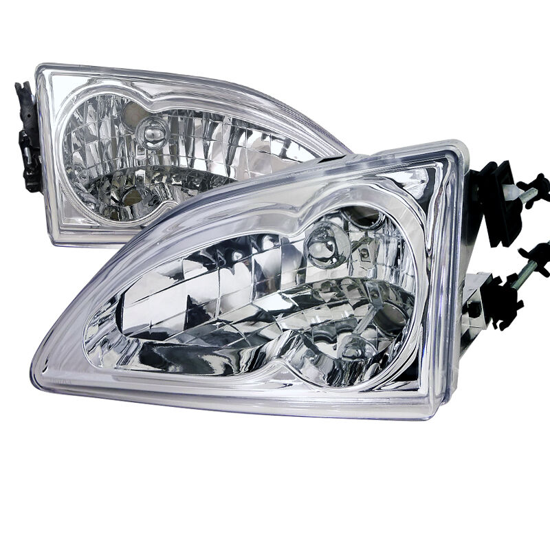 1994-1998 Ford Mustang Chrome Euro Headlights-LH-MST94-RS