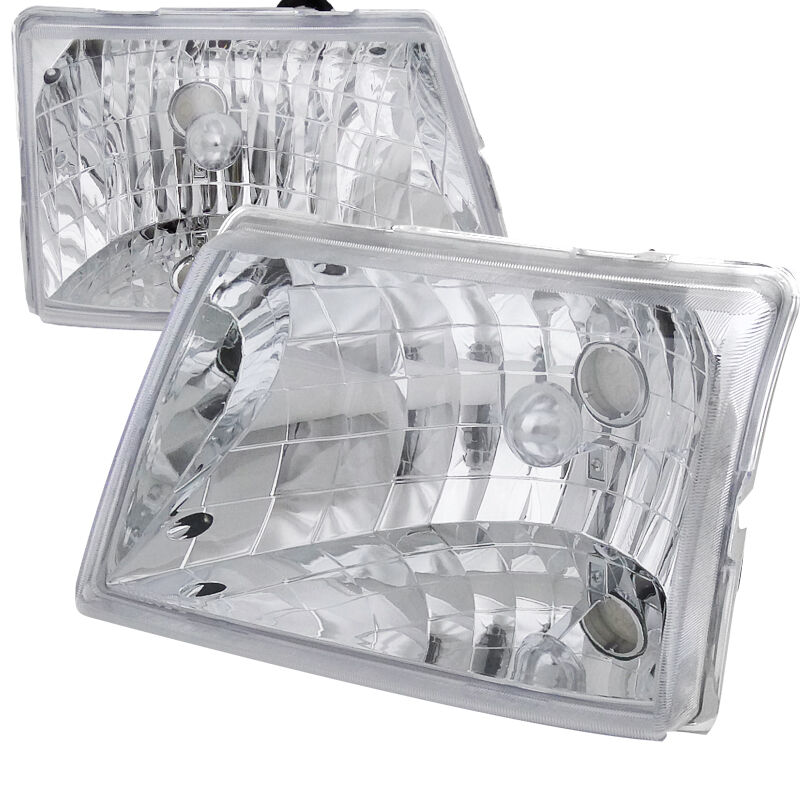 1998-2000 Ford Ranger Chrome Euro Headlights-LH-RAN98-ABM