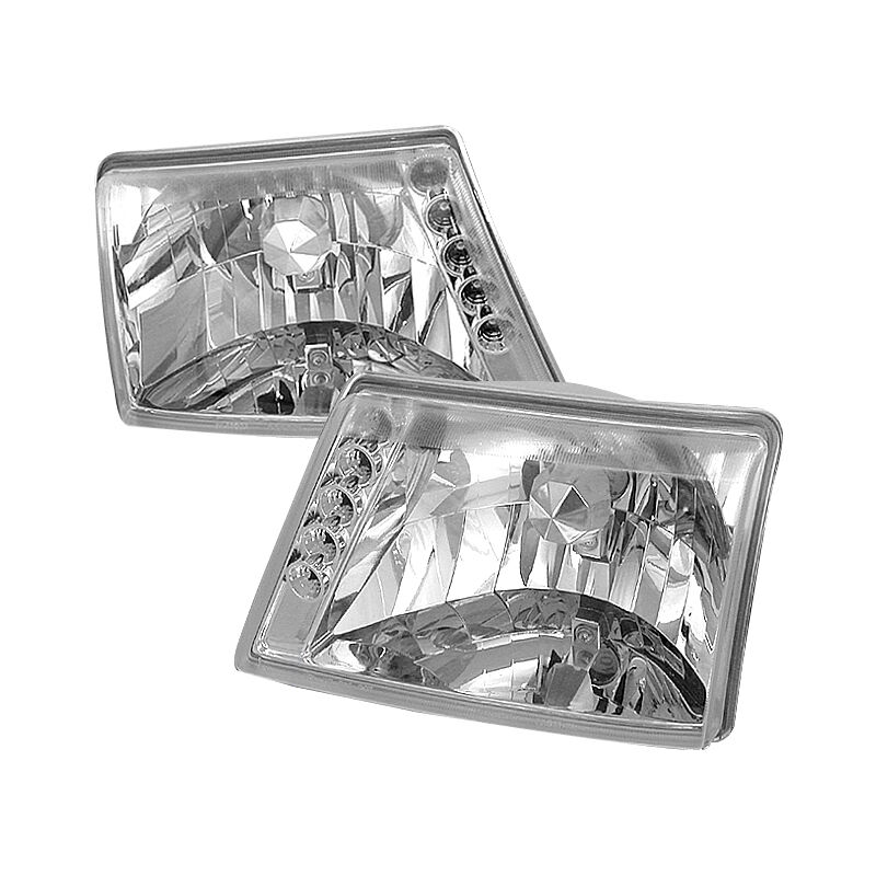 1998-2000 Ford Ranger Chrome Euro Headlights-LH-RAN98-TM