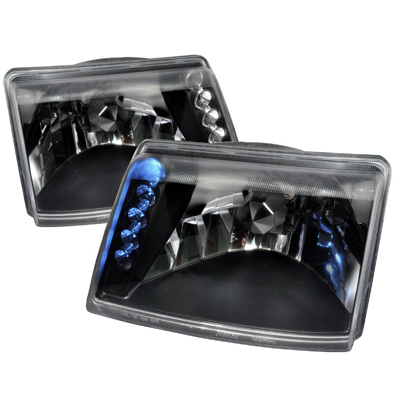 1998-2000 Ford Ranger Black Euro Headlights-LH-RAN98JM-TM